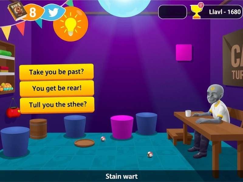 Brain Test 4 Level 168 स्क्रीनशॉट जिसमें चार रंगीन बटन दिख रहे हैं