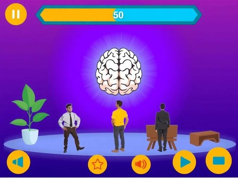 Brain Test Game Online इंटरफ़ेस दिखाता हुआ चित्र
