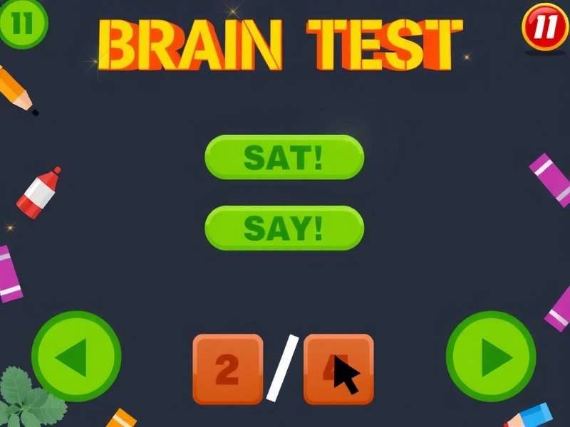 Brain Test Gameplay Screenshot showing tricky puzzle in Hindi