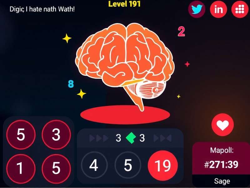 Brain Test Level 191 स्क्रीनशॉट - I HATE Math पहेली