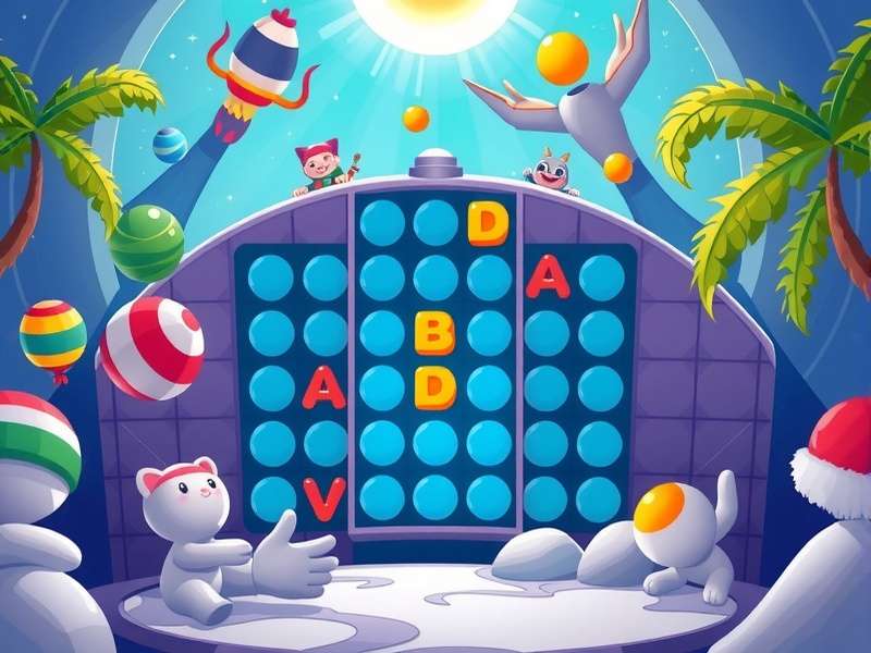 Brain Teasers Games Visual Collage showing various puzzle elements from Brain Test