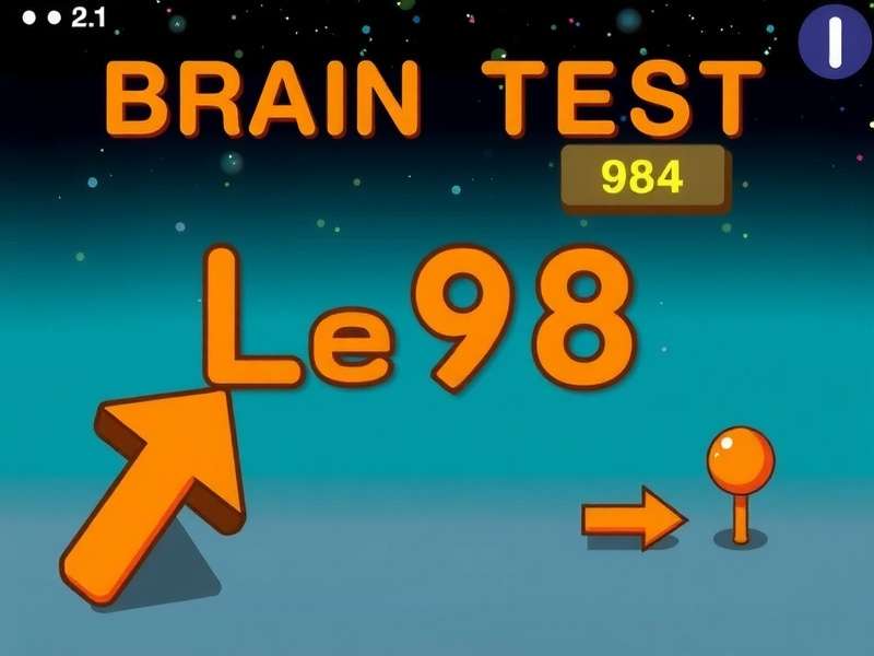 Brain Test Level 98 puzzle screen showing the 'make this correct' challenge
