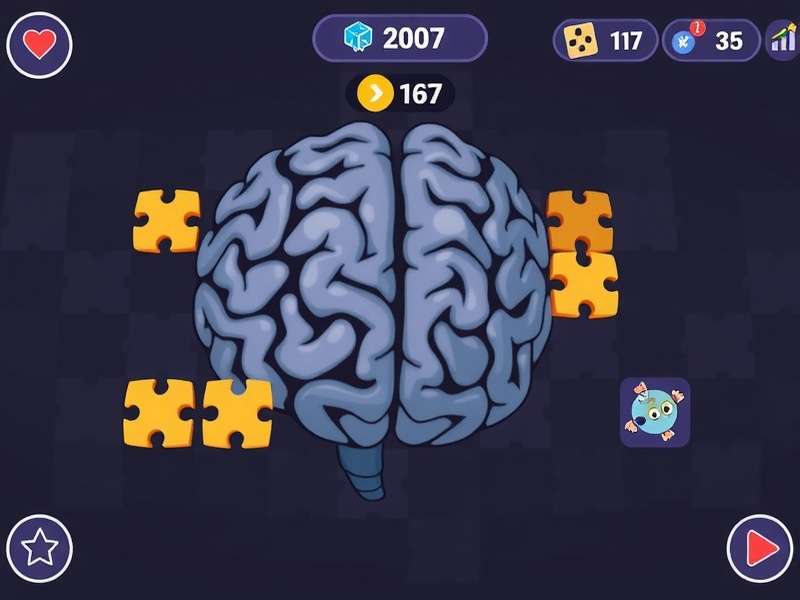 Brain Puzzles Online - Brain Test Game Interface