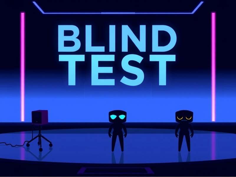 A player engaged in the Blind Test challenge on Brain Test