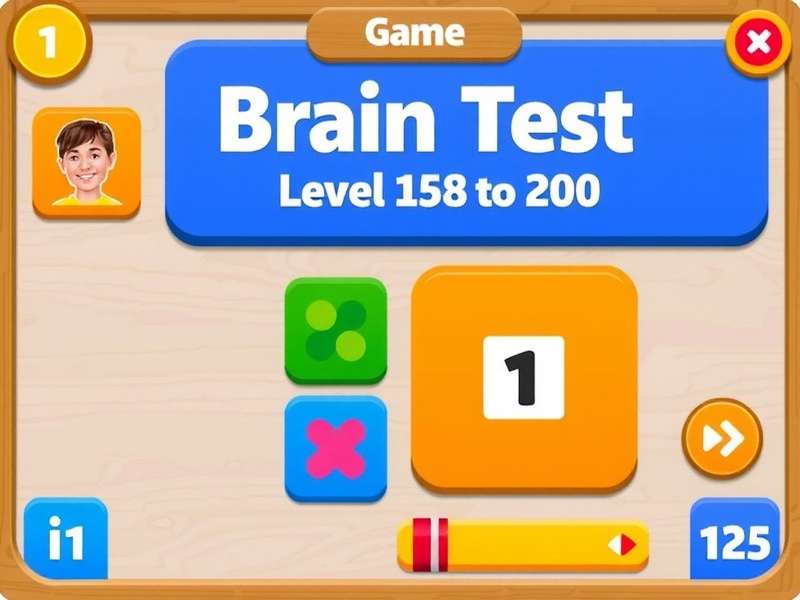 Brain Test Game Levels 168 to 200 screenshot showing challenging puzzles