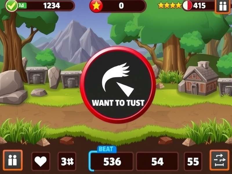 Person playing Brain Test puzzle game on a smartphone, with lightbulb symbolizing an idea