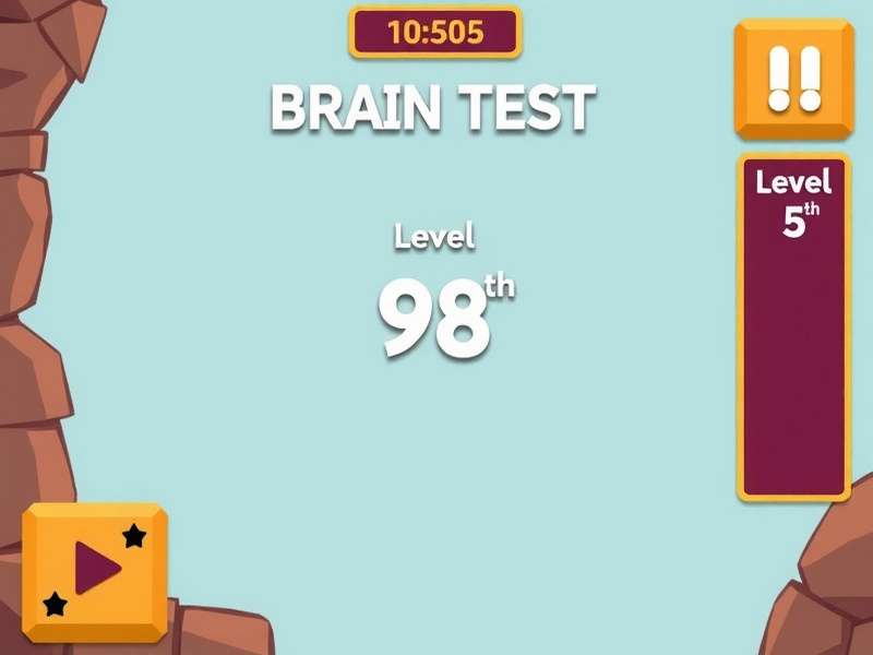 Brain Test Level 98 Upper Corner Square solution walkthrough