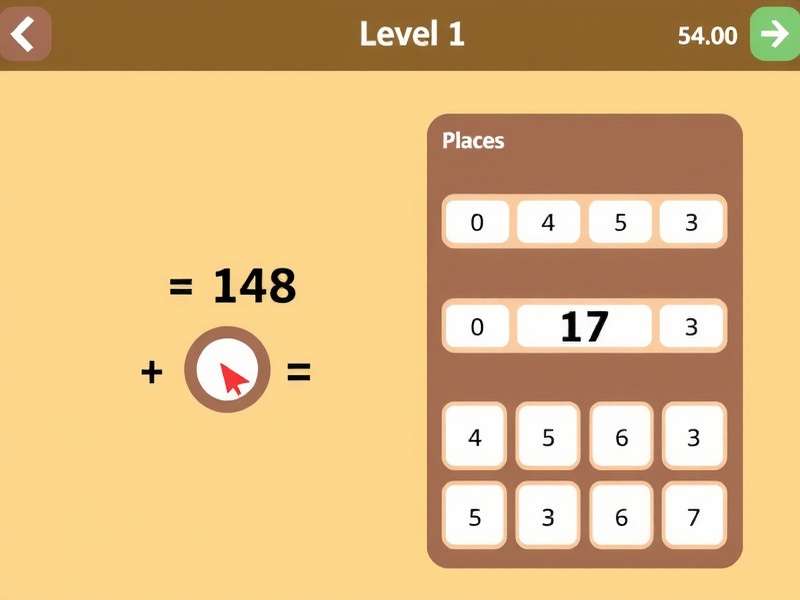 Brain Test Level 168 gameplay screenshot showing a tricky math equation puzzle
