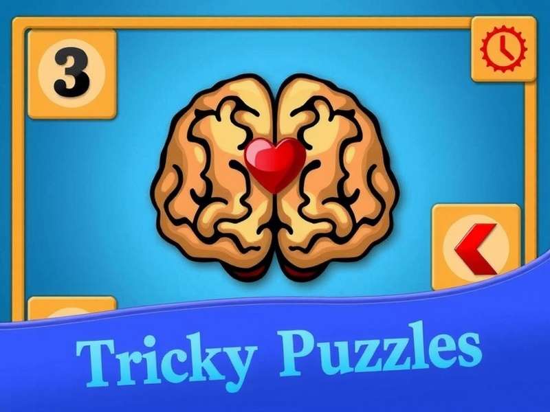 Screenshot of Brain Test Tricky Puzzles gameplay showing a tricky level