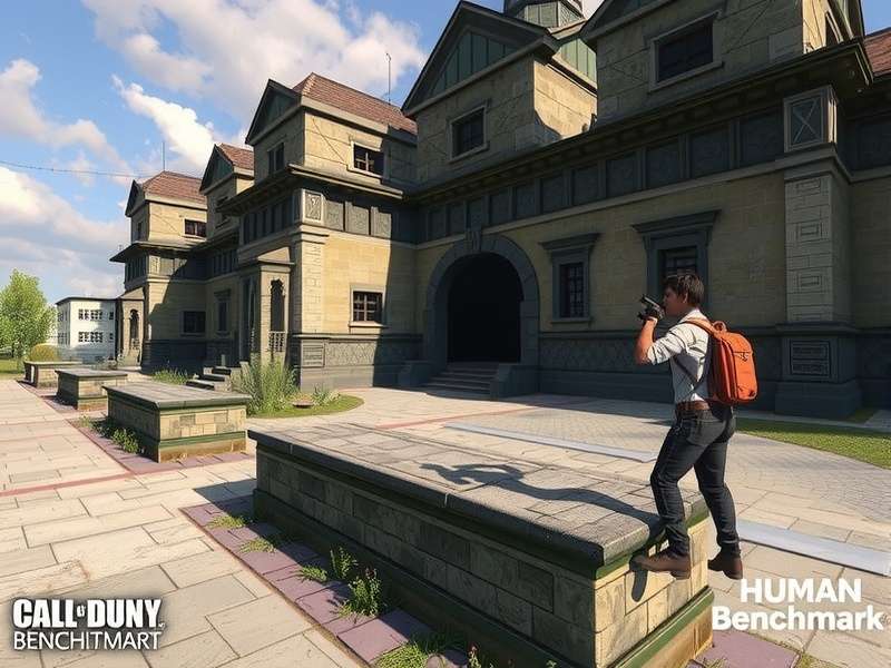 Human Benchmark Test interface showing various cognitive challenges