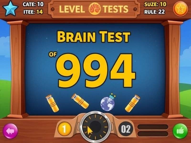 Brain Test Level 94 puzzle screenshot showing cups and pipes