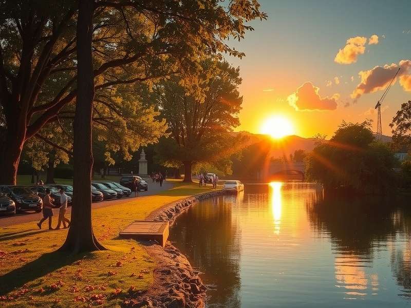 Brain Test Sommer theme - A vibrant summer landscape with puzzle elements