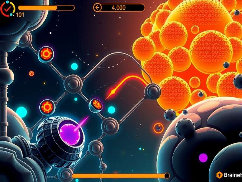 Visual diagram of the Braintex Ai adaptive algorithm influencing puzzle difficulty