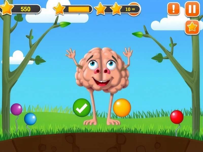 A collage of popular free online brain games including Brain Test, riddles, and puzzles
