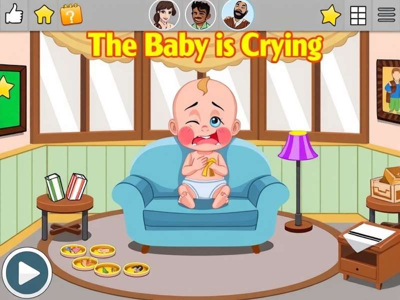 Brain Test Level 98 The Baby Is Crying Again gameplay screenshot with baby character and puzzle elements