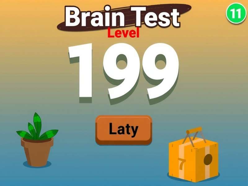 Brain Test Level 99 puzzle screenshot showing the tricky interface with hidden mechanics