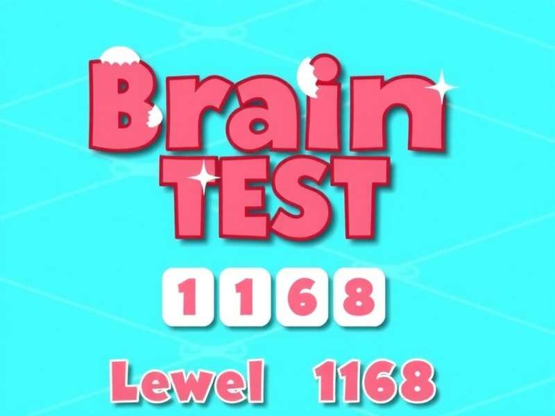 Brain Test 3 Level 168 gameplay screenshot showing the tricky puzzle interface
