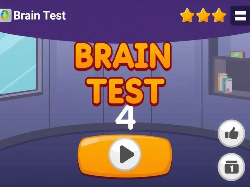 Brain Test 4 gameplay screenshot showing Level 84 with hidden trick solution