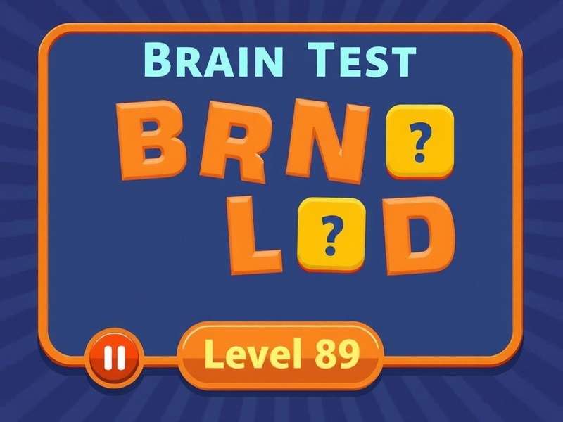 Brain Test Level 89 gameplay screenshot showing the tricky puzzle interface with colorful graphics